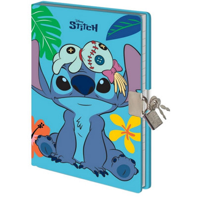 Lilo & Stitch Core A6 Lockable Notebook Blue/multicoloured (16.5Cm X 2.3Cm X 13.5Cm) from B&Q