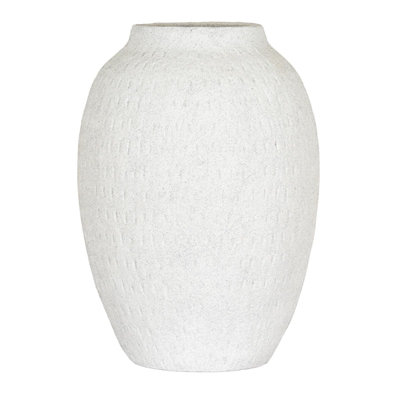 Hill Interiors Ashen Tall Vase White (27Cm X 20Cm X 20Cm)