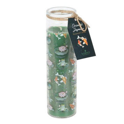 Something Different Jasmine Pond Tube Candle Green (One Size) from B&Q