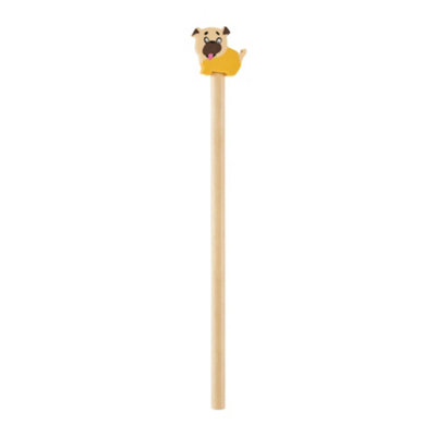 Midocean Circo Dog Wooden Pencil With Eraser Beige/brown (One Size) from B&Q