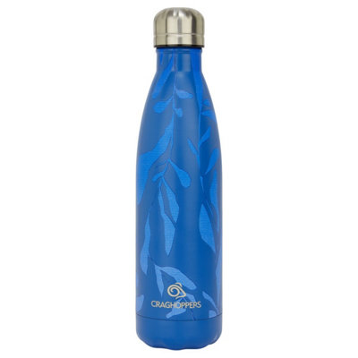 Craghoppers National Trust Leaf Print 500Ml Water Bottle Dark Sapphire (One Size) from B&Q