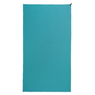  - Mountain Warehouse Plain Clip Travel Towel Teal (One Size)