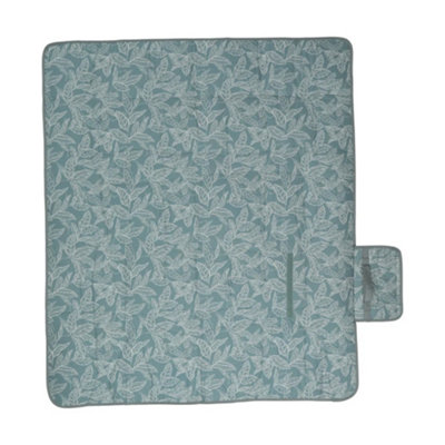  - Mountain Warehouse Leaves Picnic Blanket Green (One Size)
