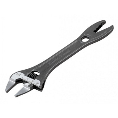 Bahco 31-T Thin Jaw Adjustable Spanner With Serrated Pipe Jaws Multi Colour (One Size) from B&Q