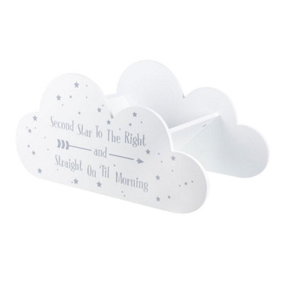 Something Different Wooden Cloud Shelf White (One Size) from B&Q