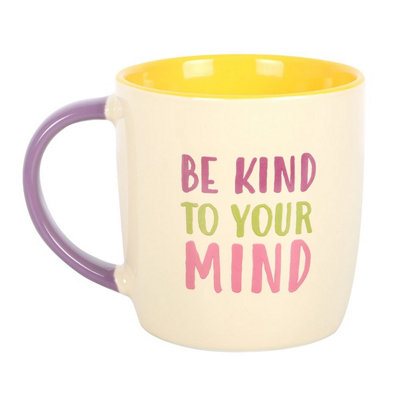 Something Different Unisex Multicolor Be Kind To Your Mind Mug - Image 3