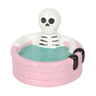  - Something Different Dead Cool Skeleton Trinket Dish Pink/green/white (One Size)