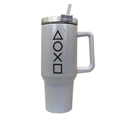 Playstation Symbols 1.1L Tumbler White (One Size) from B&Q