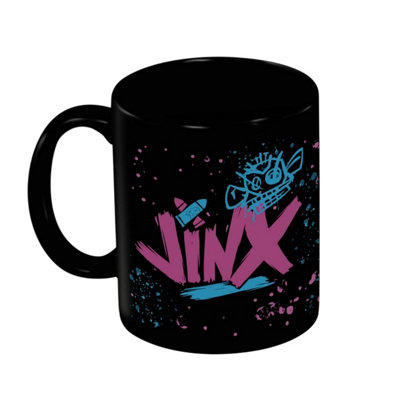 League Of Legends Logo Jinx Mug Black (One Size) from B&Q