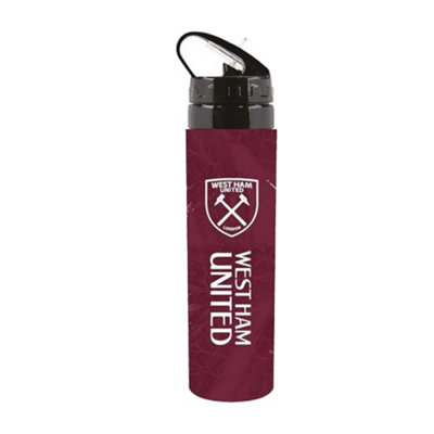 West Ham United Fc Coyi Print Aluminium 750Ml Water Bottle Claret/black Print (One Size) from B&Q