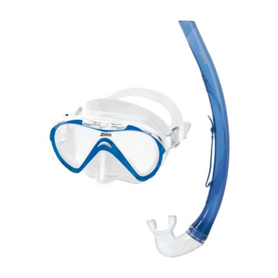 B&Q Zoggs Childrens/kids Reef Explorer Snorkel Set Blue (One Size)