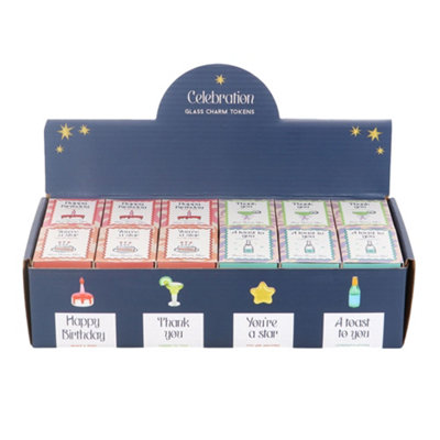  - Something Different Gl Celebration Charm (Pack Of 24) Multicoloured (One Size)