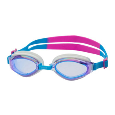  - Zoggs Unisex Adult Snr Endura Max Titanium Swimming Goggles Pink/turquoise/majestic Purple (One Size)