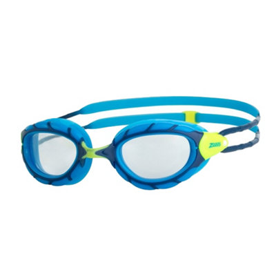 Zoggs Childrens/kids Predator Swimming Goggles Blue/lime/clear (One Size) from B&Q