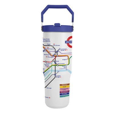  - Transport For London Tube Map 315Ml Travel Mug White/multicoloured (One Size)