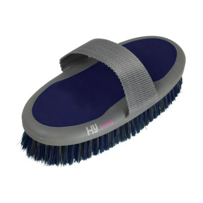 Hyshine Active Groom Body Brush Midnight Navy (One Size) from B&Q
