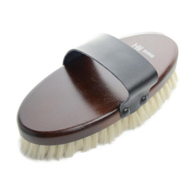 Hyshine Deluxe Goat Hair Wooden Body Brush Dark Brown (L) from B&Q