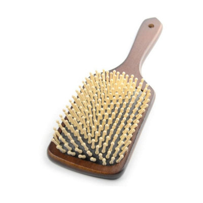 Hyshine Deluxe Wooden Mane And Tail Brush Dark Brown (One Size)