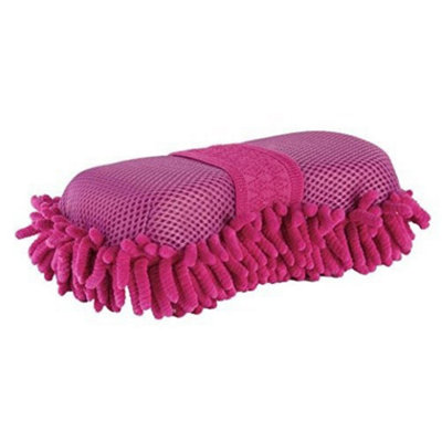 Lincoln Microfibre Grooming Sponge Purple (One Size) from B&Q