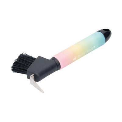 Hy Ombre Horse Hoof Pick & Brush Pastel (One Size) from B&Q