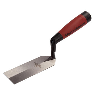 Marshalltown Carbon Steel Margin Trowel Silver/red/black (127mm X 51mm) from B&Q