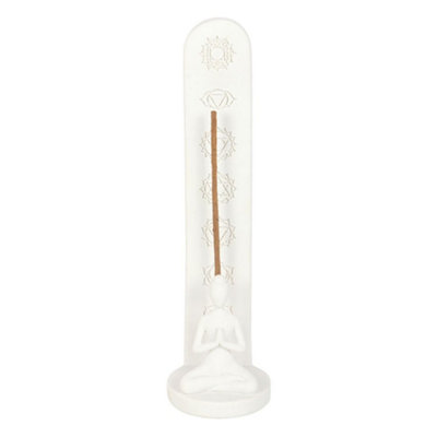 Something Different Unisex White Chakra & Yoga Pose Incense Holder In - Image 3