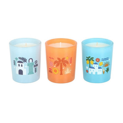  - Something Different Scents Of Europe Scented Candle (Pack Of 3) Multicoloured (One Size)