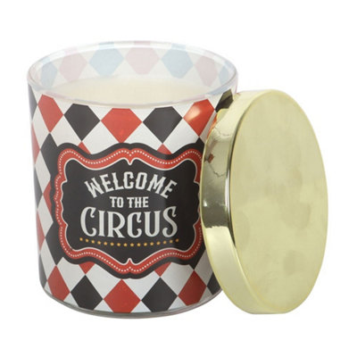 Something Different Welcome To The Circus Vanilla Sugar Mystic Circle Scented Candle Black/orange/blancwhite (One Size) from B&Q