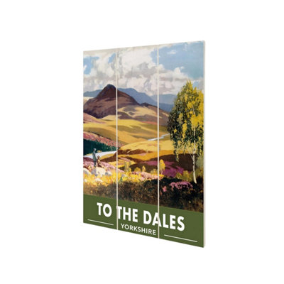 Railway Museum To The Dales Yorkshire Micro Wood Print Multicoloured (29.5Cm X 20Cm) from B&Q