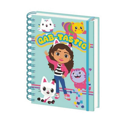  - Gabbys Dollhouse Gab-Tastic A5 Wirebound Notebook Blue (One Size)