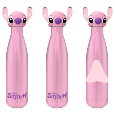 Lilo & Stitch Head Angel 3D Bottle (Pack Of 3) Pink (One Size) from B&Q