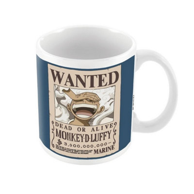 One Piece Wanted Monkey D. Luffy Mug Blue/white (One Size) from B&Q