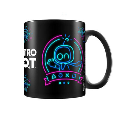 Astro Bot Neon Logo Mug Black/blue/pink (One Size) from B&Q