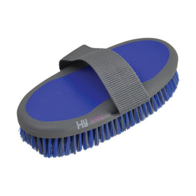  - Hy Sport Active Horse Body Brush Jewel Blue (20Cm X 9.5Cm)