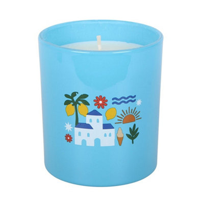 Something Different Amalfi Coast Lemon Scented Candle - Blue - Image 4