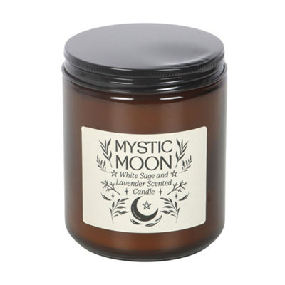 Something Different Unisex Amber Mystic Moon Sage & Lavender Scented Candle In - Image 4