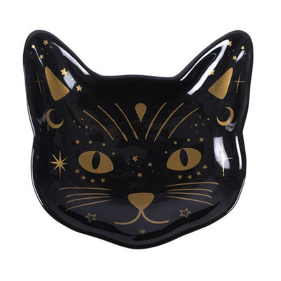  - Something Different Cat Trinket Dish Black (One Size)