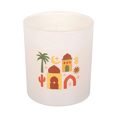 Something Different Marrakesh Amber & Saffron Scented Candle White (One Size) from B&Q