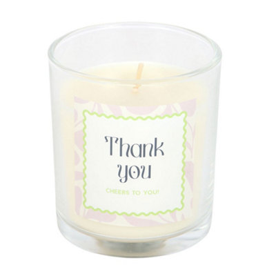 Something Different Thank You Spicy Margarita Scented Candle Transparent (One Size) from B&Q
