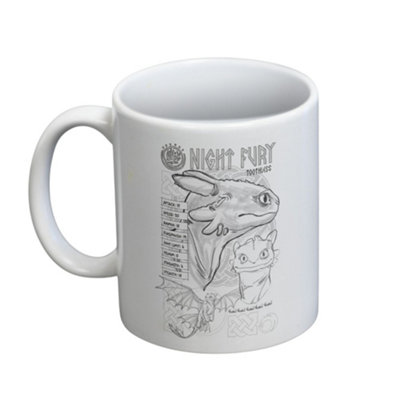  - How To Train Your Dragon Live Action Toothless Mug White (One Size)
