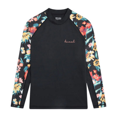 Animal Womens/ladies Lillie Floral Upf 50+ Raglan Rash Guard Multicoloured (6 Uk) from B&Q