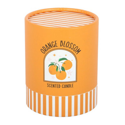  - Something Different Orange Blossom Scented Candle Orange/white (One Size)