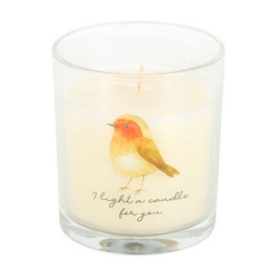  - Something Different Robin Remembrance Cranberry & Clove Robin Scented Candle Transparent (One Size)