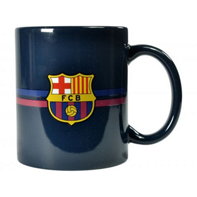 Barcelona Fc Crest Ceramic 1.1L Mug Navy (One Size) from B&Q