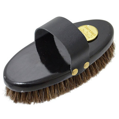  - Supreme Products Pro Groom Horse Body Brush Black/gold (One Size)