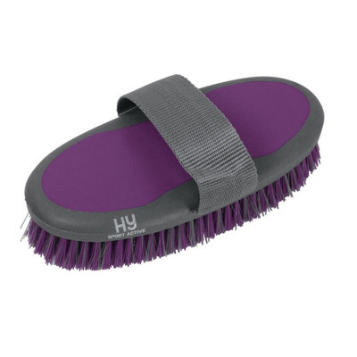 Hyshine Active Groom Body Brush Amethyst Purple (One Size) from B&Q