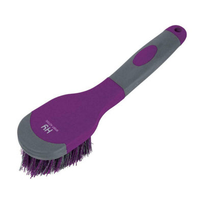 Hyshine Active Groom Bucket Brush Amethyst Purple (One Size) from B&Q