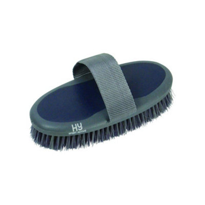 Hyshine Active Groom Sponge Brush Midnight Navy (One Size) from B&Q