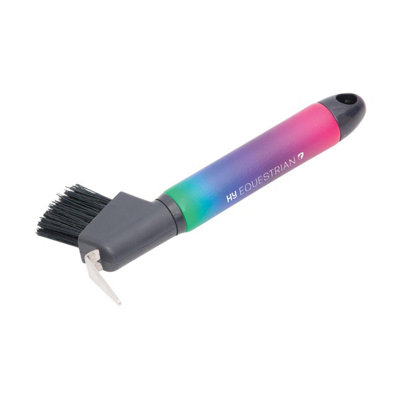 Hy Ombre Horse Hoof Pick & Brush Vibrant (One Size) from B&Q