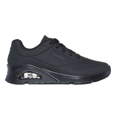 Skechers Womens/ladies Uno Sr Skech-Air Safety Trainers Black (4 Uk) from B&Q